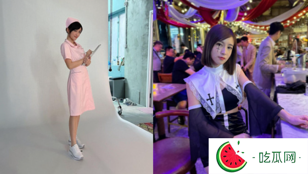 前TVB主播陈嘉倩游日穿搭玩“蕾惑”，穿低胸吊带依然少女味浓