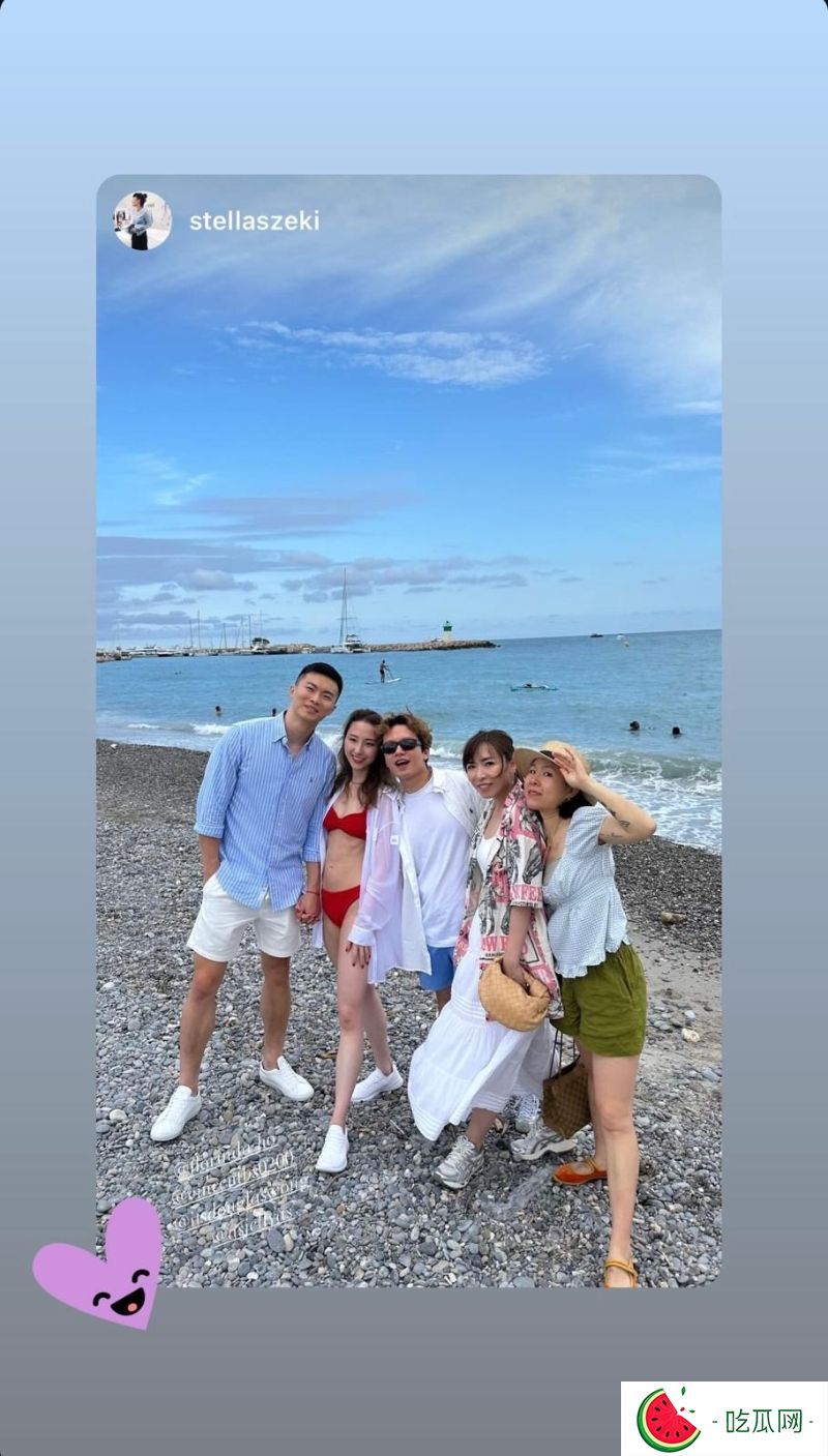 何超云亦有在ig story中分享了几张旅游照，未婚夫Douglas亦在场。