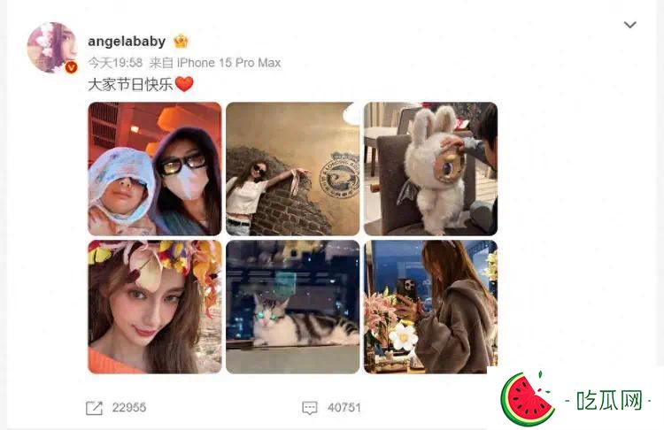 杨颖五一带儿子去迪士尼,8岁小海绵双下巴抢镜,长得很像黄晓明