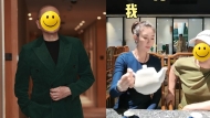 66岁娱圈多仔公对嫩妻不满？ 喝茶漏口整个桌子都湿了，老婆仅以四字关心