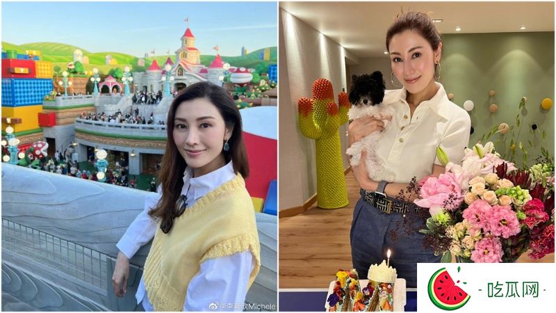 李嘉欣晒“真空诱惑”美照，上衣挖洞及腰泄雪白一片