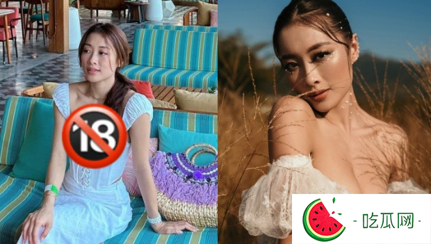 港姐庞卓欣泰国出游，大晒34C豪乳，火辣超低胸装束陷走光边缘