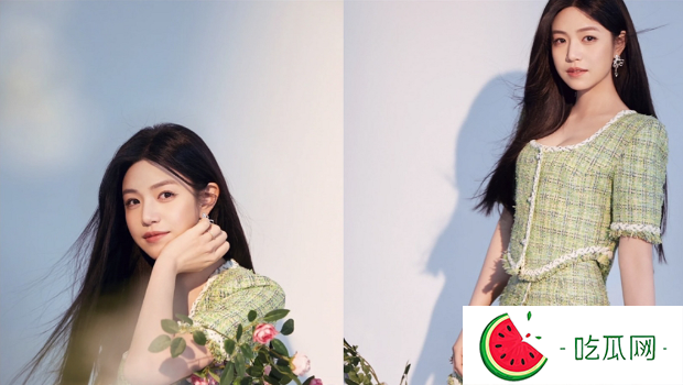 陈妍希活到40岁还像少女，深U套装泄春光：这么有料