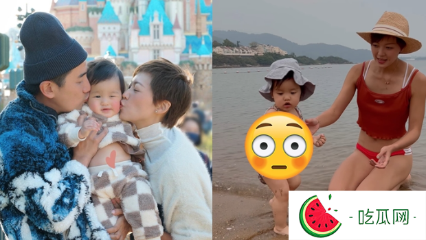 洪永城女儿首晒泳照海滩初体验，玩到就裤子掉萌样十足
