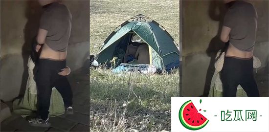 青州古城小巷 情侣野战视频爆火全网！中午在弥河帐篷打野战 还淡定与路人聊天