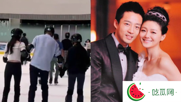 汪小菲和Mandy再次带着小玥儿溜冰