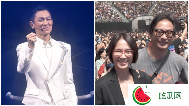 刘德华马来西亚站巡唱兴奋如见“家人”，彭顺与太太李心洁捧场