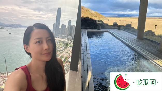 陈法拉游冰岛看极光，疑没穿衣浸温泉惹人遐想