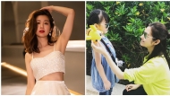 陈自瑶终遇劲敌？吊带小背心不敌13岁女儿风头，外貌遗传优良基因