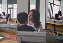 校园课堂情侣公然做爱 女友无视周围同学眼光主动上位骑乘 事后竟然一脸满足